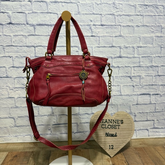 The Sak Handbags - The Sak Tahoe Leather Satchel with Crossbody Strap